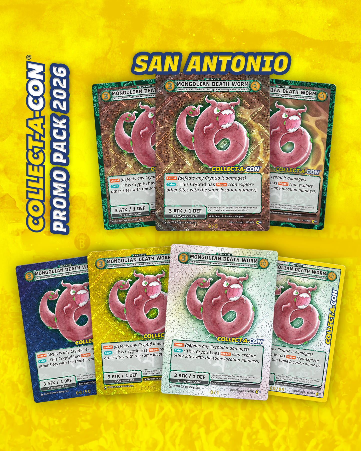 San Antonio Collect-A-Con Exclusive Promo - Mongolian Death Worm