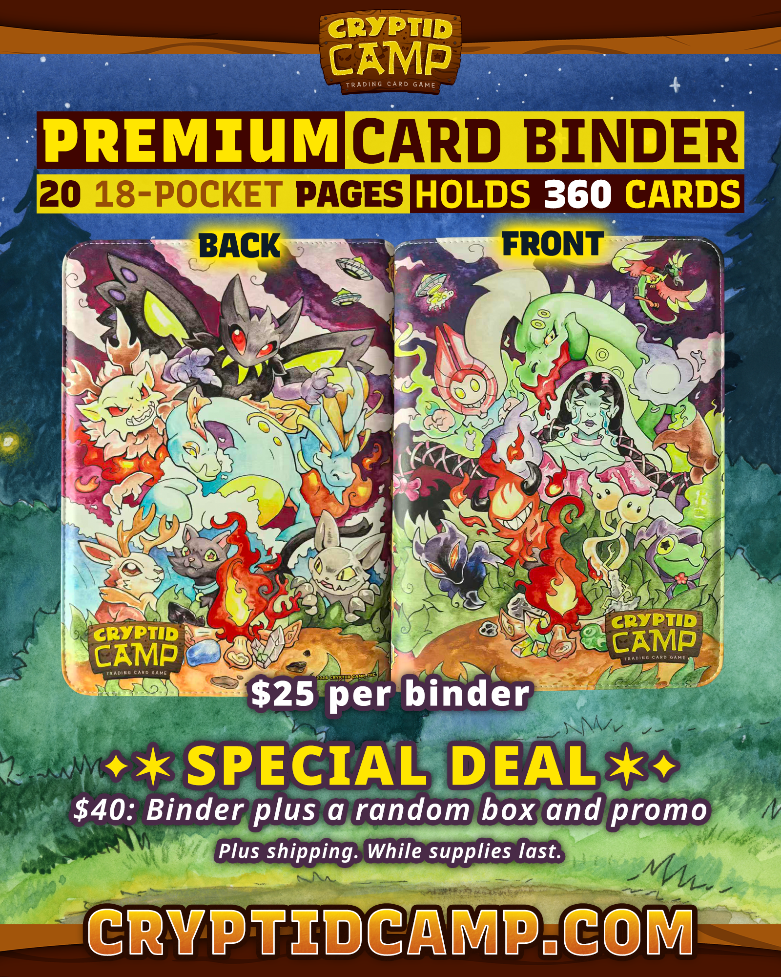 Premium Binder Cryptid Camp Premium Binder Cryptid Camp