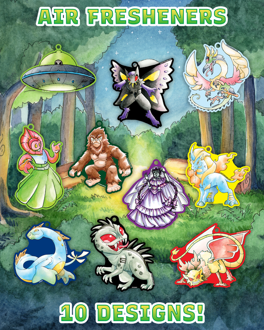 Cryptid Camp Air Fresheners