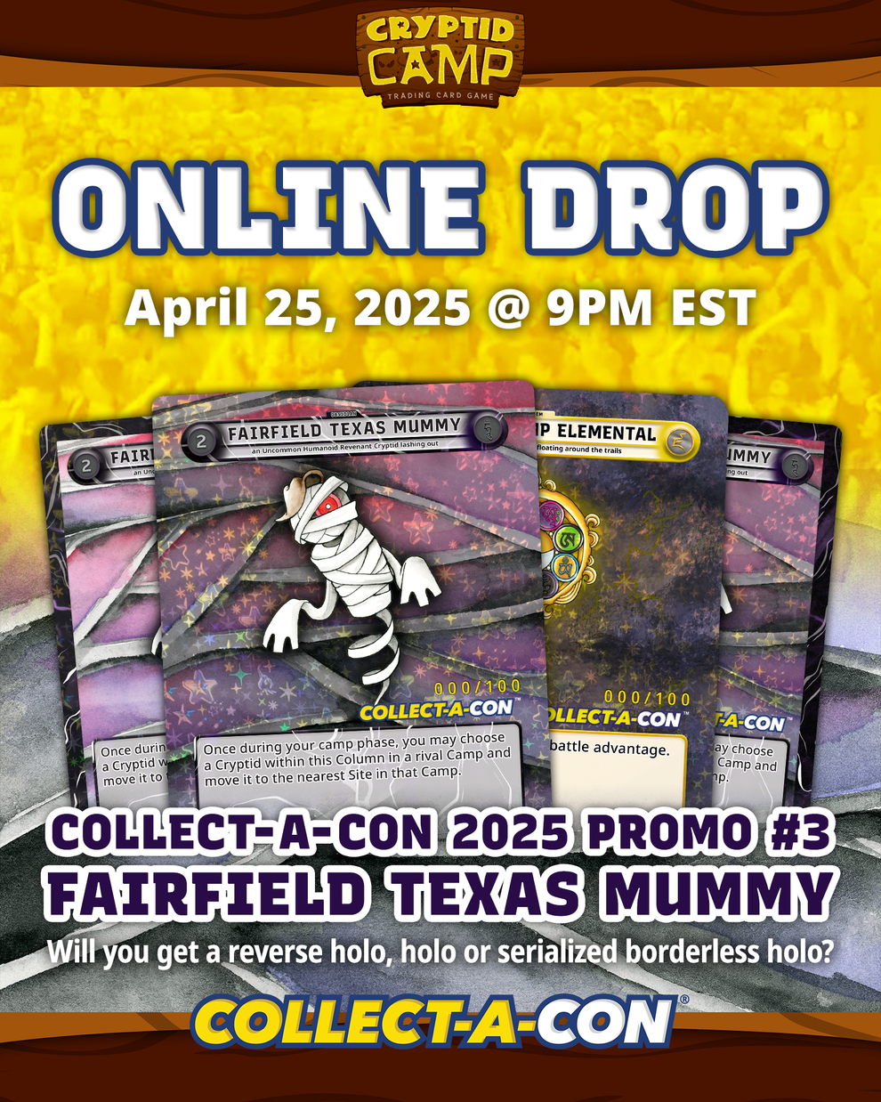 FREE Collect-A-Con Promo #3 - Fairfield Texas Mummy (One per Household ...