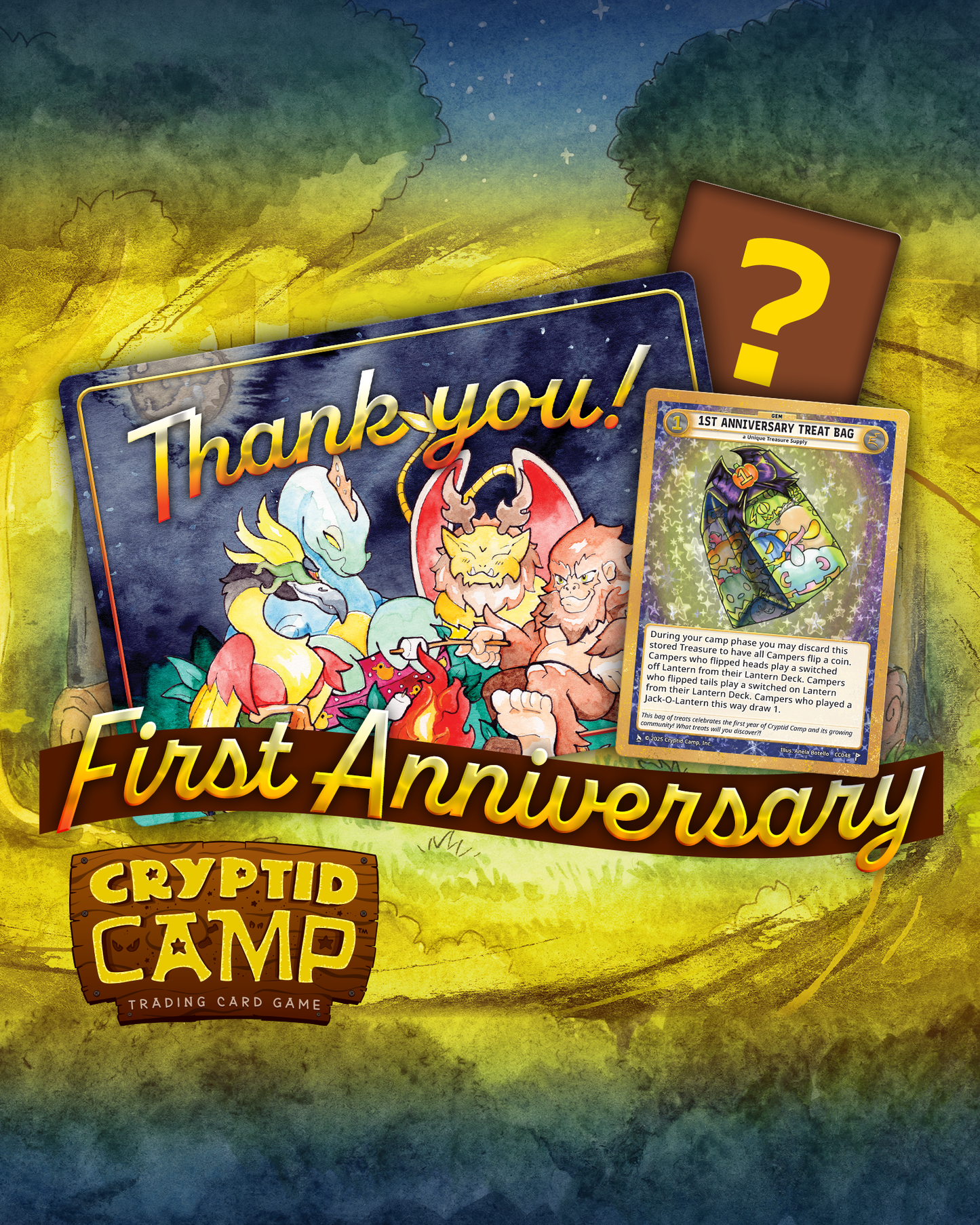 First Anniversary Card Mystery Envelope