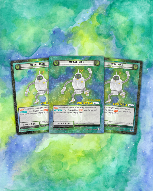 San Antonio Collect-a-Con Exclusive Promo - Metal Man (Free with $5+ Non-TCG Purchase!)